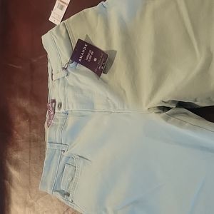 NWT Gloria Vanderbilt soft touch jeans - light fern color - 12 average